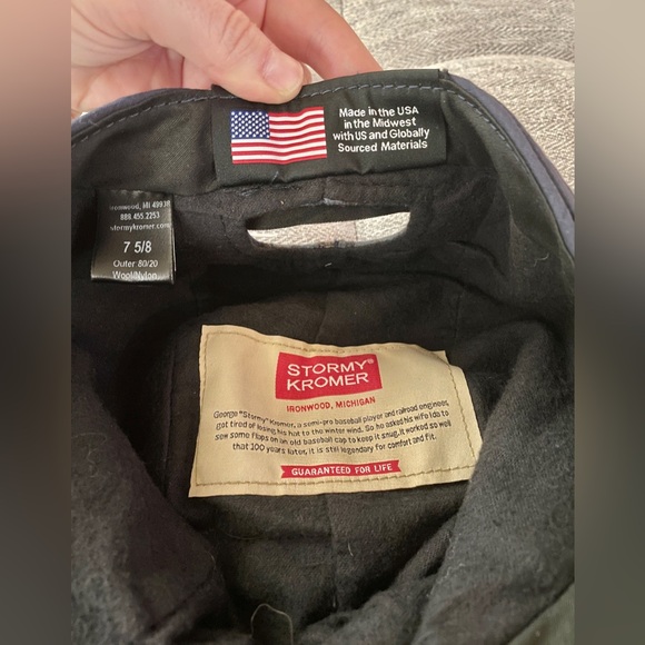 NWT Women’s Millie Stormy Kromer Blue Plaid Wool Cap Made in USA - Picture 4 of 5